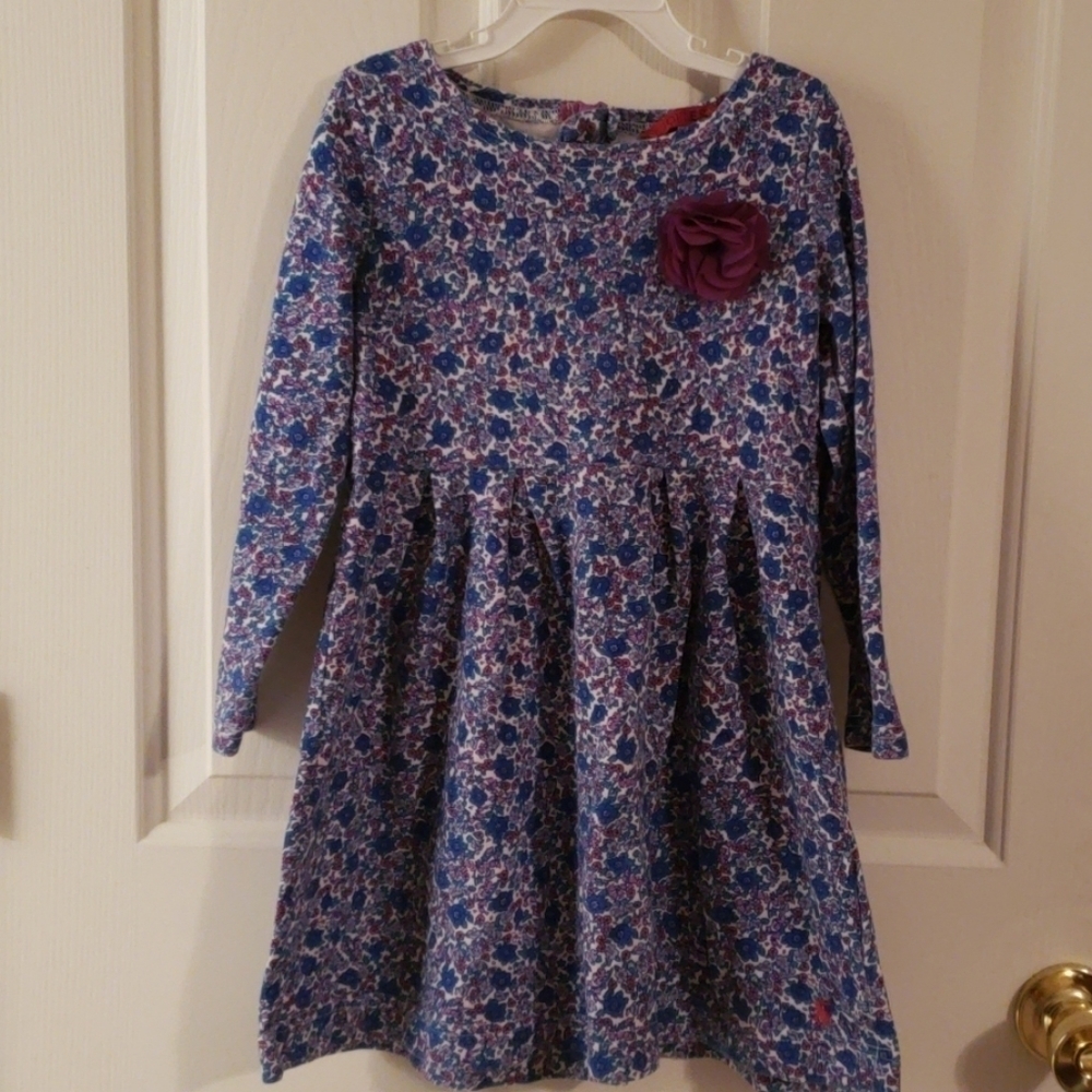 Joules Blue and Purple Floral Dress